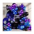Black Purple Blue Balloon Arch Kit for Birthday Decorations