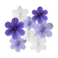 Purple Party Decorations Purple White Paper Flowers Decorations for Wall