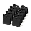 Vitalizart Paper Gift Bags With Ribbon Handles Small Black Bulk Pack