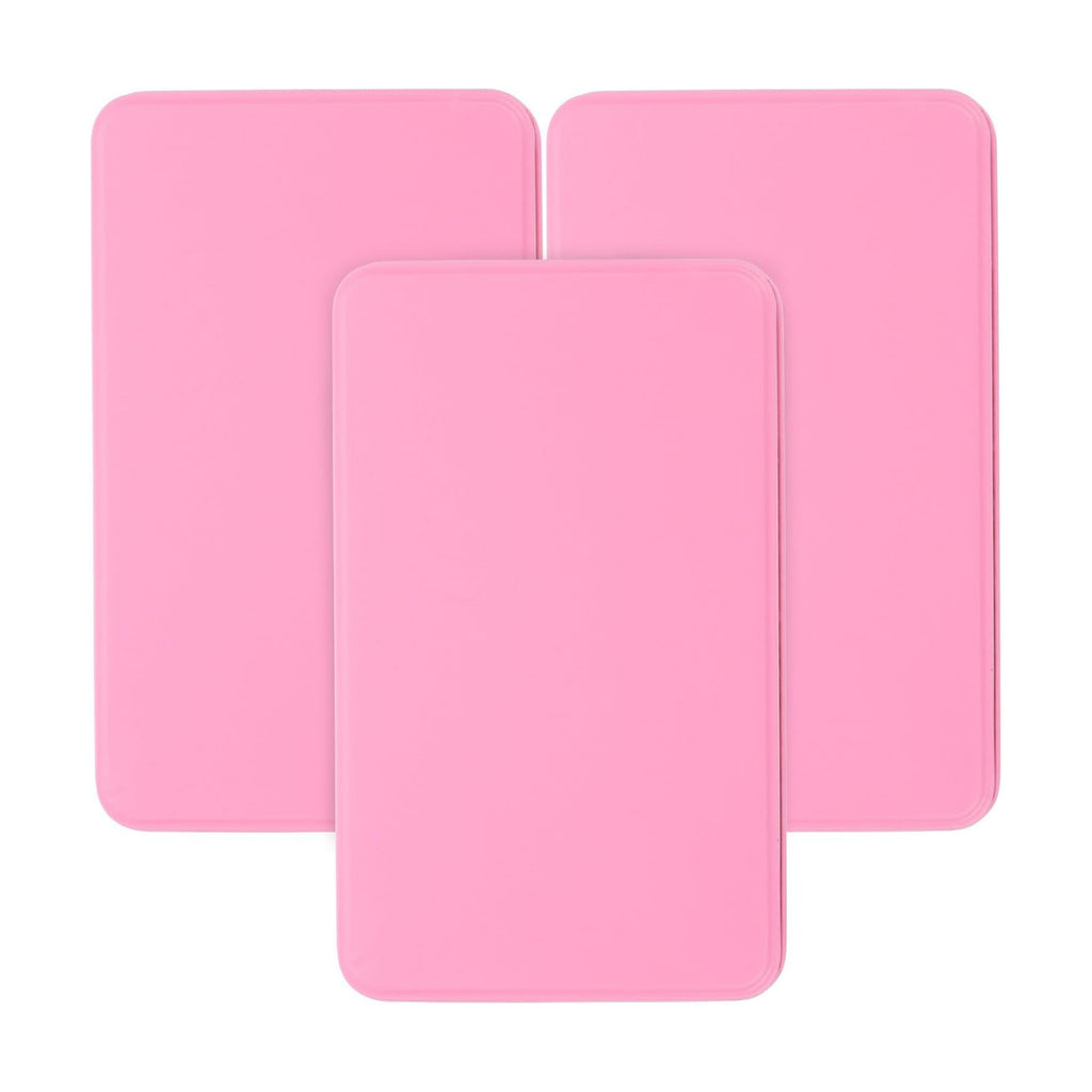Homoyoyo 3pcs Metal Tins with Lid Rectangular Cookie Storage Boxes for Treats for Travel Organizing Items Versatile Metal Containers Sleek Design Pink