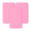 Homoyoyo 3pcs Metal Tins with Lid Rectangular Cookie Storage Boxes for Treats for Travel Organizing Items Versatile Metal Containers Sleek Design Pink