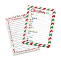 COCHIE 30 Players Christmas Party Games for Adults Family Office Large Groups, Xmas Parties Movies Pictionary Game, Riddle Game, Christmas Trivia Games with Answer Key (Xmas Quiz)