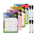 XOXO Parents Movie Night Bingo Cards, Reusable Supplies - Family