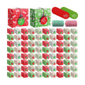 Glenmal 200 Set Christmas Bakery Cookie Boxes Cupcake Containers with Christmas Tree Window Xmas Day Cupcake Candy Goody Treat Gift Boxes with Cotton Rope Label for Xmas Party Favors Supplies