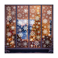 Snowflake Window Clings, Christmas Winter Window Decor