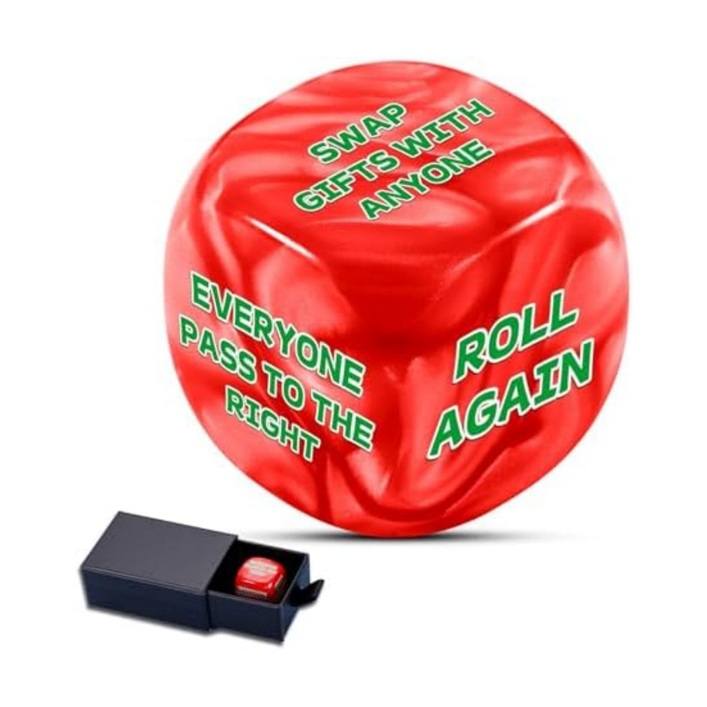 Santa Swap Gift Exchange Dice Christmas Exchange Games Dice - Family Christmas Party Favors White Elephants Gifts for Adults Gag Stocking Stuffers for Her Him New Year