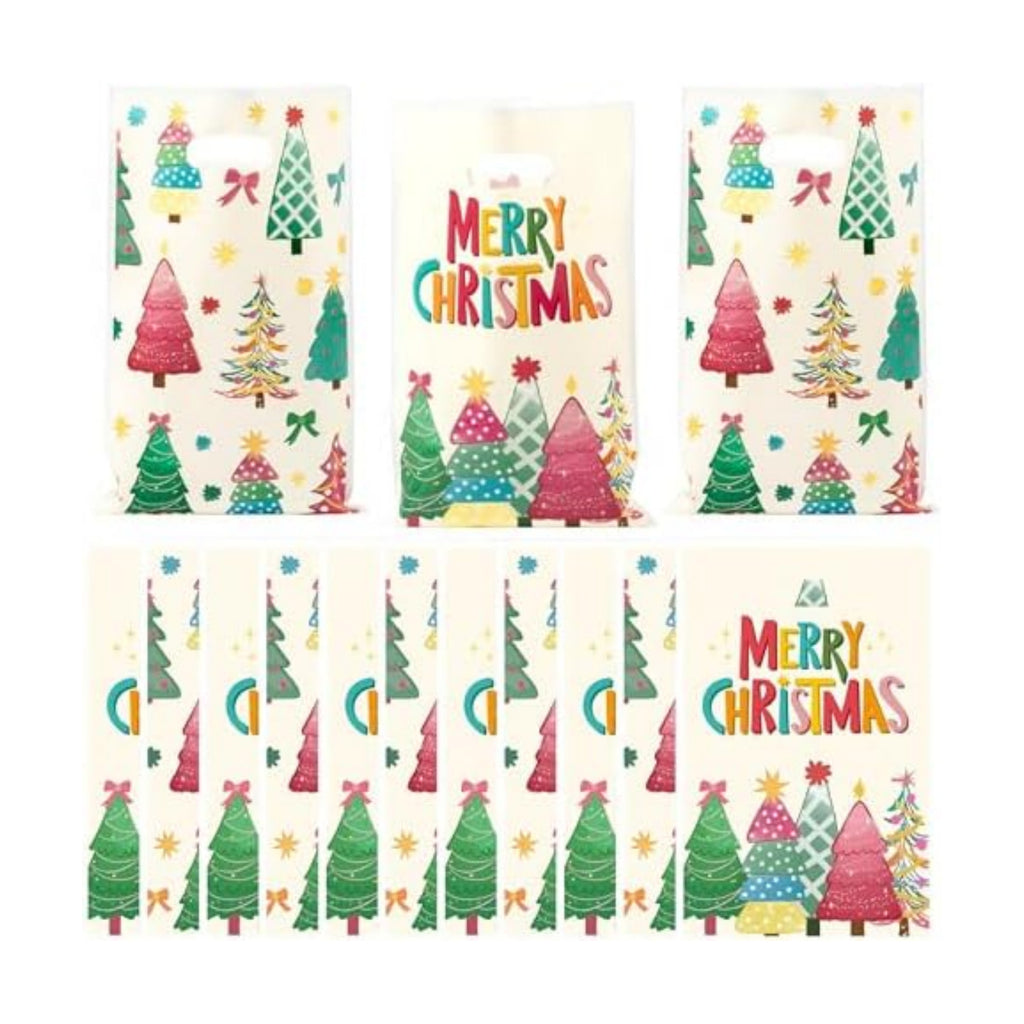 Haooryx Merry Charistmas Tree Party Favor Bag Xmas Gift Wrapping Decoration