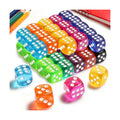 Winzwon 50 Pieces 14mm Dice Set, Colored Six-Sided Dice for Board Games