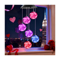 Winzwon Solar Wind Chimes, Hanging Rose Outside Garden Patio Yard Decor