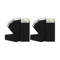 BONUS++ Envelope Set - 120 Envelopes for Cash, Checks, & Tickets; 80GSM, 3.2x6.6 inch Black Envelopes - Perfect for Cash Challenge Savers (Pack of 2)