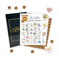 Winter Book Party Bingo Game Cards, Bookish Bingo Set for Adults Large Group, Book Club Reading Group Activities, Xmas Activities Icebreaker Games, for Family Friends, 04
