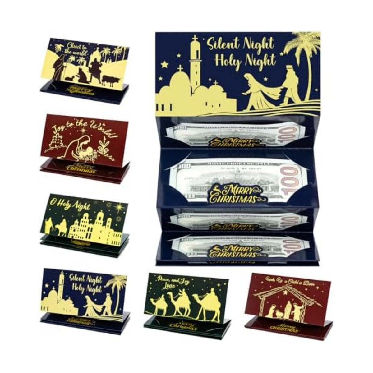 12 Pack Christmas Money Holders for Christmas Cash Gifts