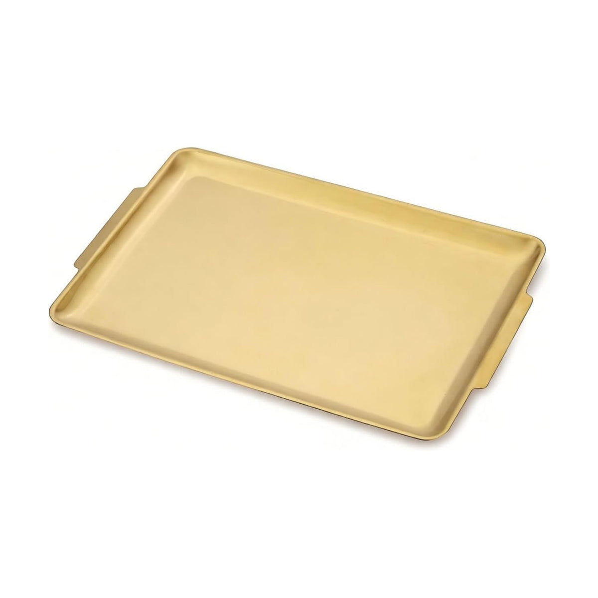 16.3" x 11" Large Serving Platters, Stainless Steel Heavy-Duty Large Serving Trays, Gold Rectangular Plates for Food, Fruit, Party, Wedding, Christmas, Chip and Scratch Resistant