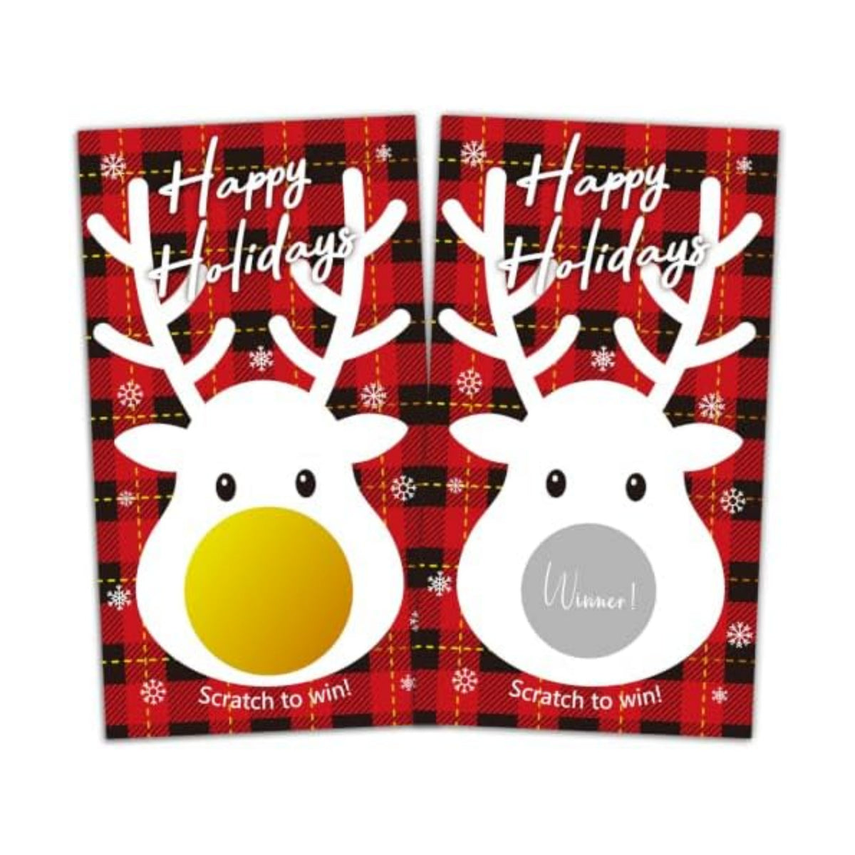 Christmas Scratch Off Cards, Fun Holiday Scratch Off Cards for Party, Christmas Lottery Tickets for Family Activities, Raffle Prize Card