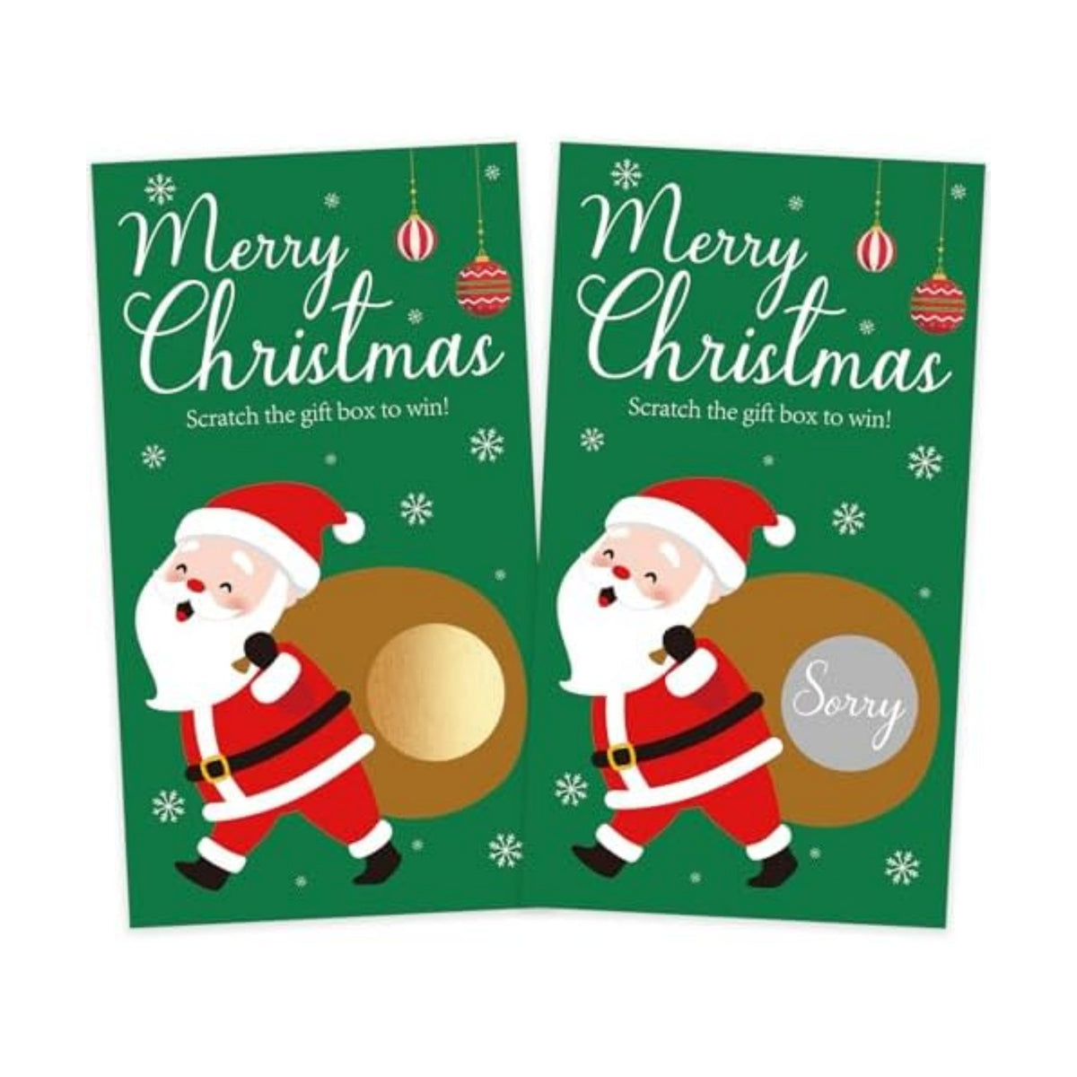 Christmas Scratch Off Cards, Fun Holiday Scratch Off Cards for Party, Christmas Lottery Tickets for Family Activities, Raffle Prize Card