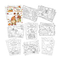 24PCS Thanksgiving Coloring Placemats Cards Party Supplies – Give Thanks Paper Mats Fall Turkey Dinner Table Decorations