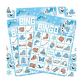 Snowman Christmas Bingo Game for 24 Players & Teams - Large Group Family Holiday Party Game, Kids Activities, Crafts, Party Favors and Gift