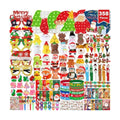 358PCS Christmas Party Favors Supplies Decoration, Goodie Bag Pinata Stocking Stuffers Bulk, Treasure Box Toy for Classroom Rewards, Advent Calendar Stuff Filler, Carnival Prizes, Xmas Birthday Gifts