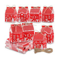 Zhanmai 48 Pcs Red Christmas Treat Boxes, Candy Containers