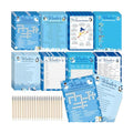 gisgfim 231Pcs Winter Party Games Cards Snowflake Snowman Trivia Word Search Scramble Maze Games Winter Christmas Holiday Party Supplies for School Classroom Family Activity Birthday Favor