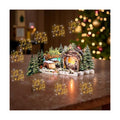 Musical 3D Pop-Up Christmas Card with LED Lights – Plays “Joy to The World”, Holy Night Scene with Baby Jesus, Mary and Joseph, LED Holiday Greeting Card with Envelope & Note Card