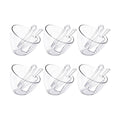 18 Pcs Serving Bowls Kit, 25 oz Buffet Containers Set, Include Parties Clear Plastic Angled Bowls, Plastic Kitchen Candy Scoops and Tongs, for Serving Food, Appetizers, Party Supplies