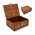OurWarm Large Wedding Keepsake Box With Lock, Bridal Shower Gifts