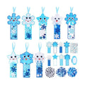 Funrous 48 Sets Crafts Kit Paper Crafts DIY Make Your Own Hanging Ornaments with Pompoms Diamond Stickers for Holiday Classroom Activities Party Favors, Bookmark