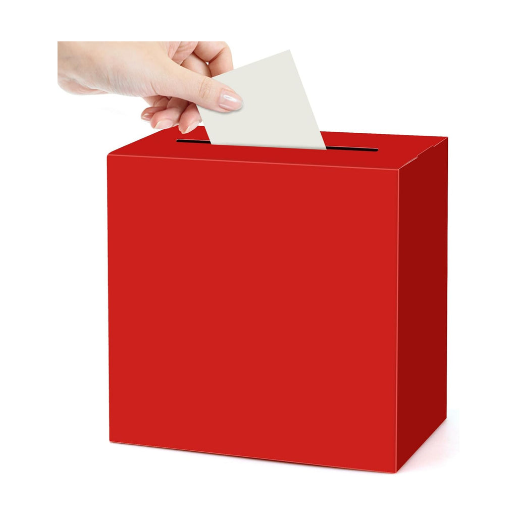 Red Gift Card Box Wedding Card Box for Wedding Reception Birthday Graduation Baby Shower Christmas New Year Party Decorations Money Boxes Holder 9"x5"x9"