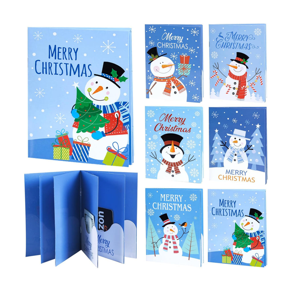 6 Set/30 Slots Christmas Gift Card Booklet with Envelopes