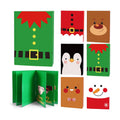 6 Set/30 Slots Christmas Gift Card Booklet with Envelopes