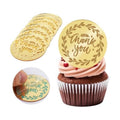 20Pcs Gold Thank You Cupcake Toppers Acrylic Cake Picks for Party Supplies
