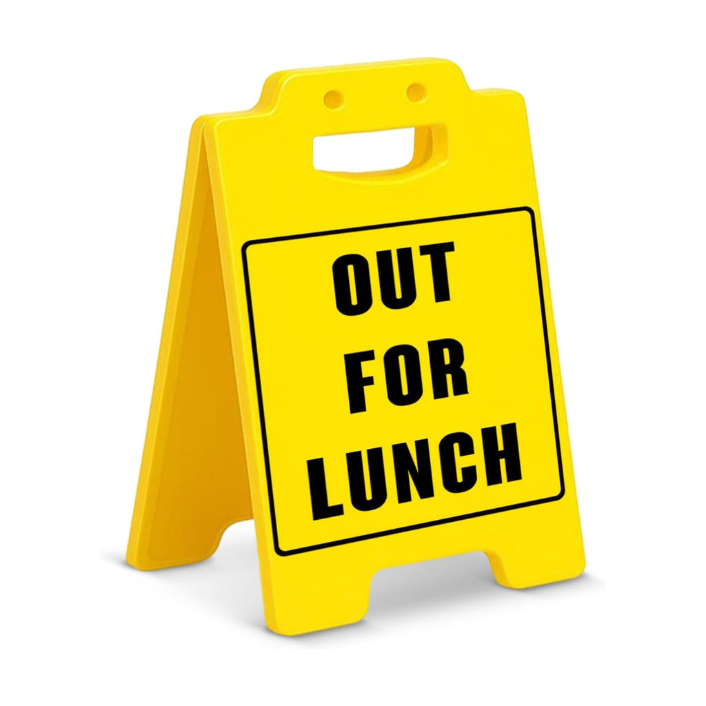 Out for Lunch Office Desk Decor Sign Lunchtime Lunch Break Reminder Sign