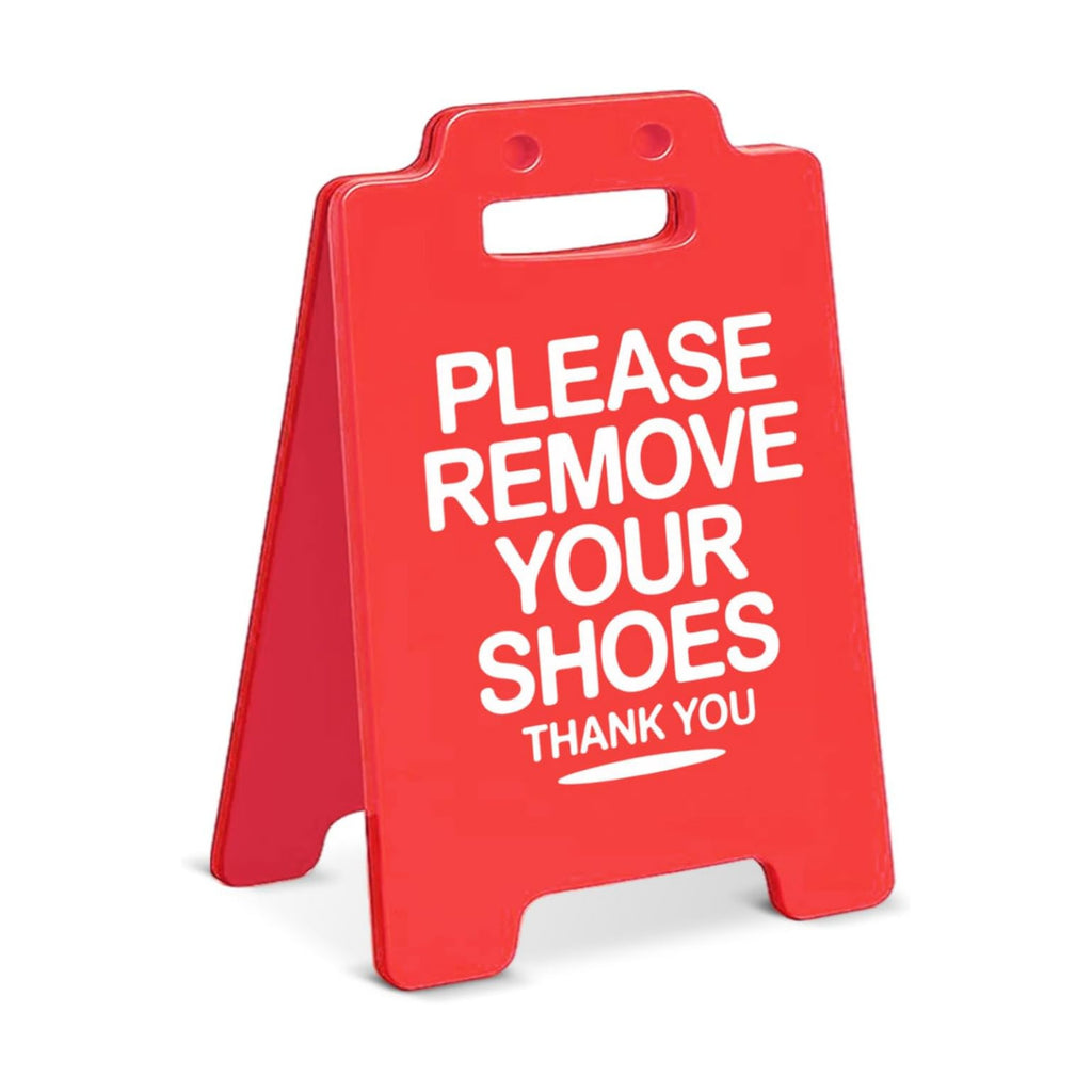 Funny Please Remove Your Shoes Desk Decor Sign Shoes Reminder Desk Sign