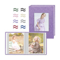 Popotop 2 Pack Photo Album 4x6 Pictures, Small Linen Slip-in Photo Albums Book for 80 Photos with 40 Pockets, Birthday Gifts for Women Mom Family Baby