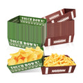 50 Pcs Football Party Decorations, Disposable Food Tray, 2 Designs