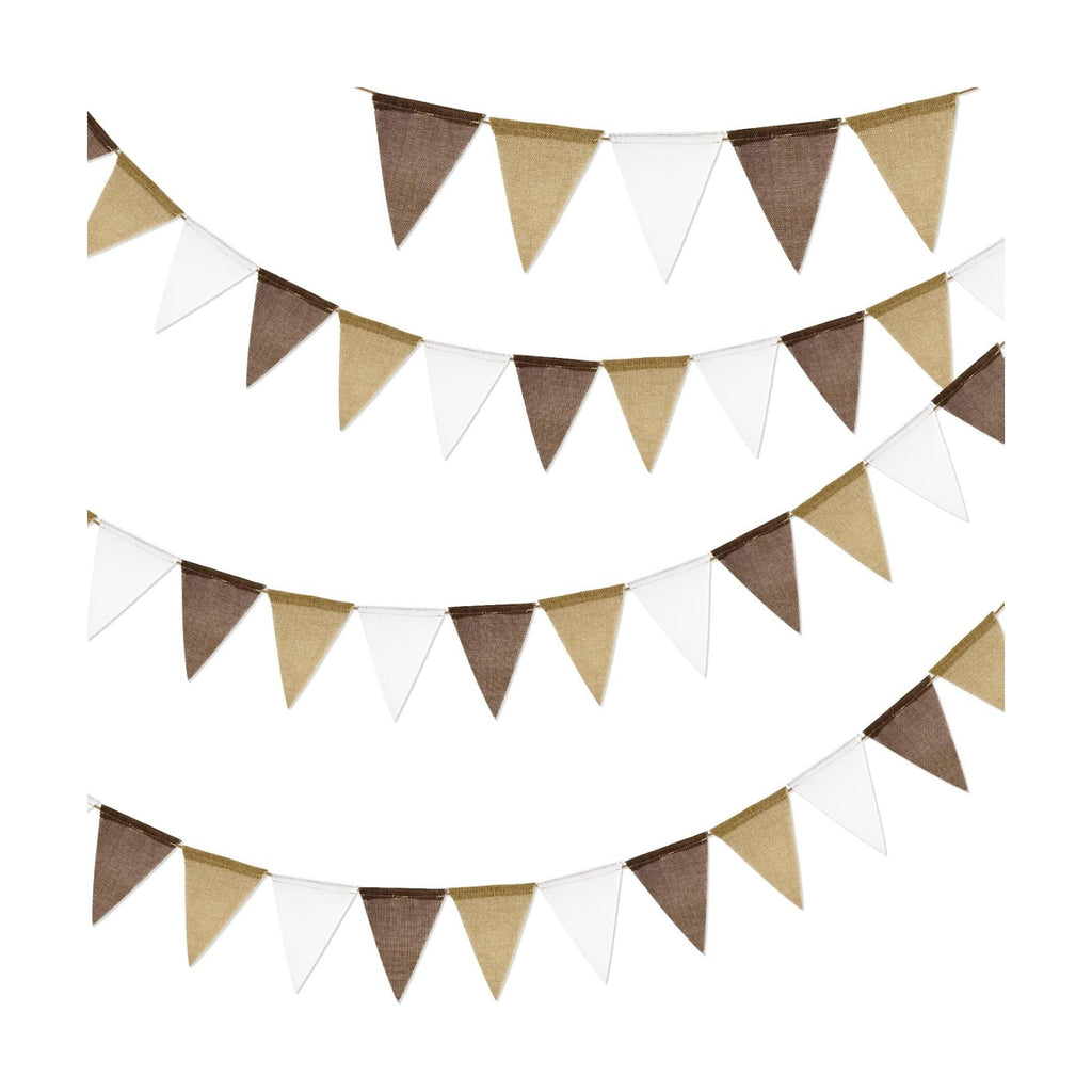 G2PLUS Pre-Strung Triangle Pennant Banner Decorative Flag Garland 36 PCS