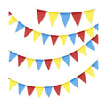 G2PLUS Pre-Strung Triangle Pennant Banner Decorative Flag Garland, 36 PCS