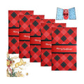 5Pcs Handmade Christmas Gift Card Booklet, Handmade ChristmasGift Card Holder Book, Christmas Money Holder Envelope Booklet, DIY XmasGift, Party Gift Supplies