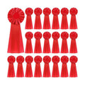 Suncalla 20 Pcs Award Ribbon Rosettes Blank Prize Winner Recognition,Red