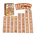 gisgfim 100 PCS Memory Matching Game Cowboy Concentration Memory Card Games for Kids Educational A Fun & Fast Western Party Favor Wild West Theme Matching Games