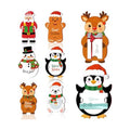 HEYINSHEN 12 Sets Xmas Gifts Card Holders with Envelopes Snowman Santa Gingerbread Man Money and Gift Card Sleeves Christmas Cash Holders Cute Cartoon Xmas Cash Gifts Holders Xmas Party Supplies