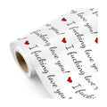 WRAPAHOLIC Funny Rude Valentines Day Wrapping Paper Roll - Mini Roll - 17 Inch x 16.5 Feet - I Fucking Love You Funny Wrapping Paper for Valentine's Day, Wedding, Anniversary, Adults Birthday