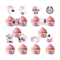 Rsstarxi 40 Pack Halloween Baby Shower Cupcake Toppers Halloween Ghost A Baby Is Brewing Gneder Reveal Cupcake Picks Decorations for Boo Spooky Girls Birthday Party Cake Decorations Supplies Pink