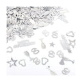 60th Wedding Anniversary Decorations, 30g Silver Heart Star Wine Glass Anniversary Table Confetti Scatter Cheers Glitter 60th Wedding Party Supplies for 60 Years Decor