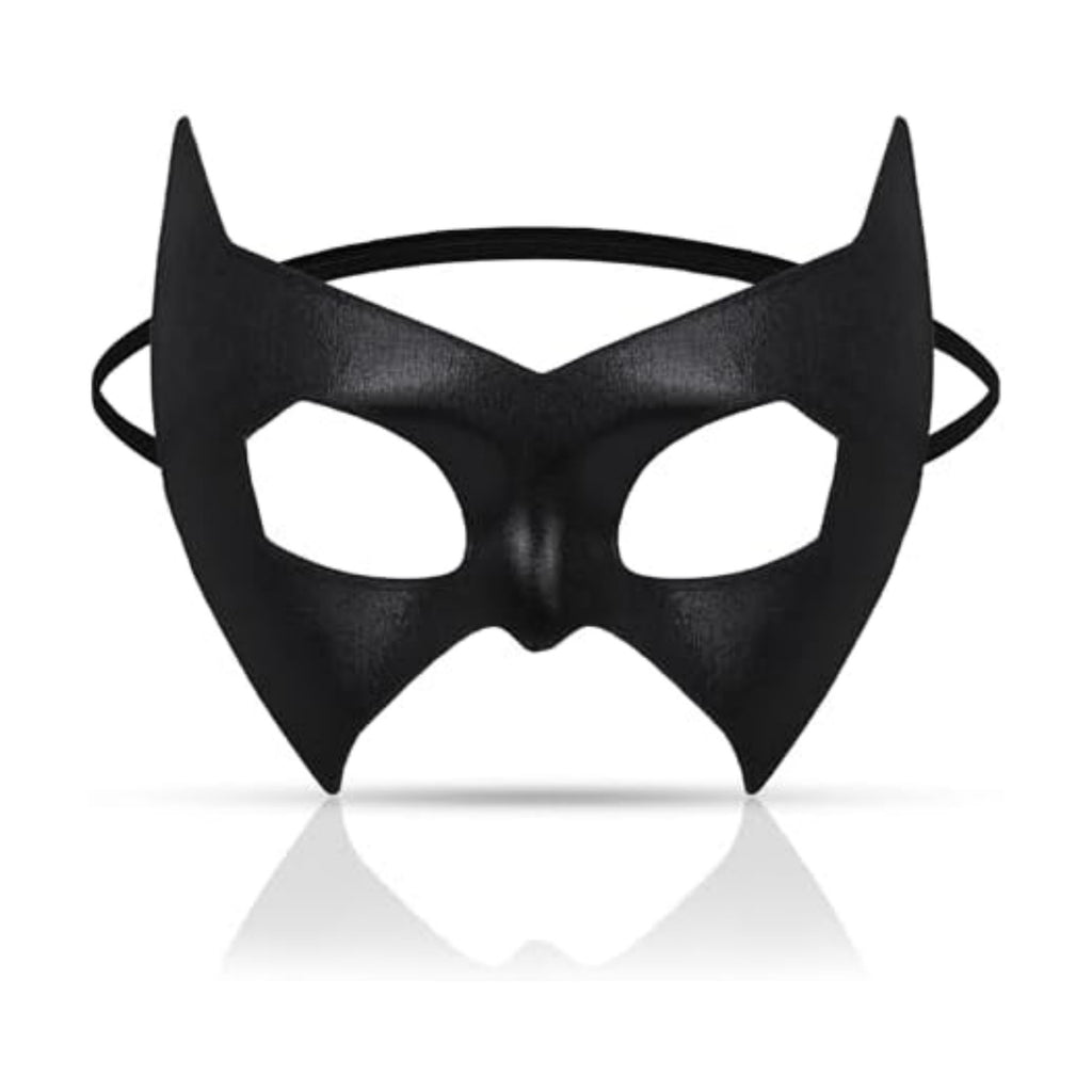 Bat Eye Mask, Black Superhero Eye Mask Batgirl Costume Masks for Women Adult for Halloween Role Play Cosplay
