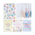 AmazingSpark 4 Set Mini Easter Gift Card Book Bunny Money Holder Envelope Booklet for Cash Easter Surprise Money Card Sleeve Book Eggs Rabbit Party Gift for DIY Basket Stuffer Spring Holiday Decor