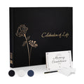 Revery Rymori Funeral Guest Book for Memorial Service, Celebration of Life | Celebration of Life Guest Book | Funeral Registry Guest Book | Funeral Sign in Book for Guests | Condolence Sympathy