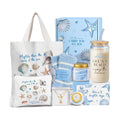 Gifts for Women, 8pcs Ocean Happy Birthday Gifts for Women, Christmas Ideas Inspirational Get Well Soon Gift Baskets Mothers Day Box w/Seashell Tote Bag for Her Mom Sister Friend Friendship