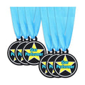 AmazingSpark 60 Pcs Star Performer Award Medals, 2 Inch Rubber Medals Bulk Winner Encourage Team Participation for Kids Adults Trophy Award Prize Gift Competitions Graduation Party